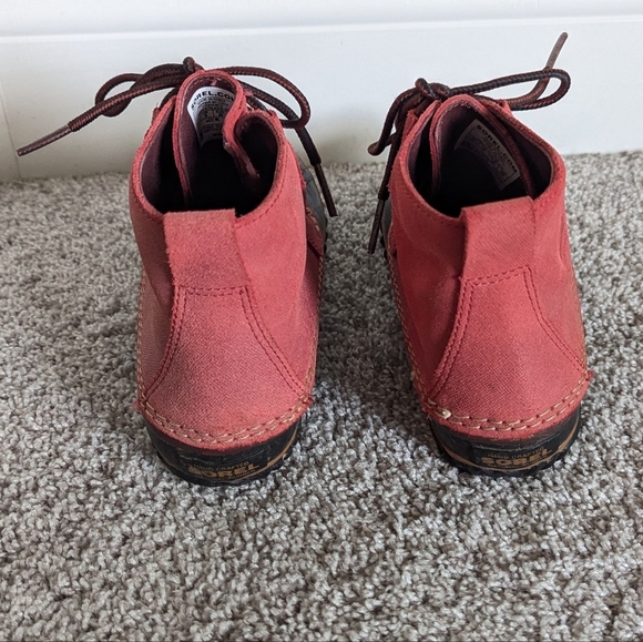 Sorel Out N About Red Duck Boots sz 7 - Picture 4 of 6